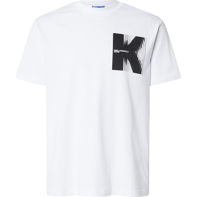KARL LAGERFELD JEANS Tričko černá / bílá