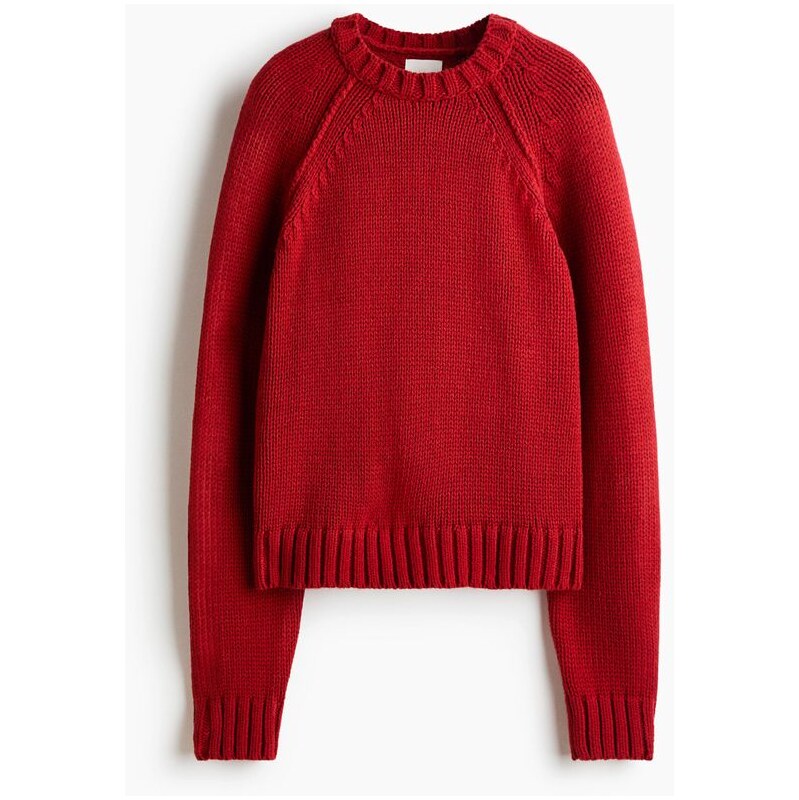H&M - Svetrs raglánovým rukávem - Červená