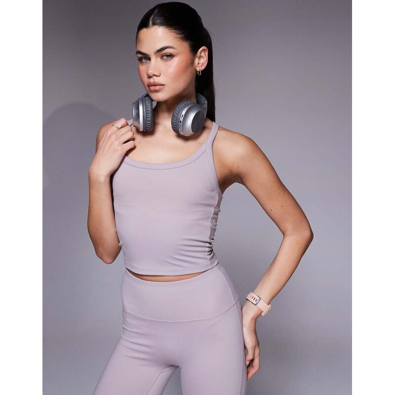 4505 Icon soft touch yoga cami with inner bra and adjustable straps in 115516195