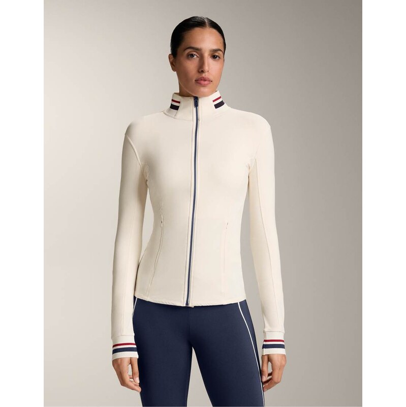 OYSHO Light warm technical rubber jacket in pale ecru-Neutral 112168658