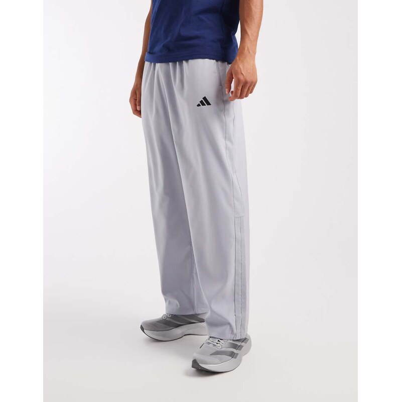 adidas performance Power essentials workout pants in light grey