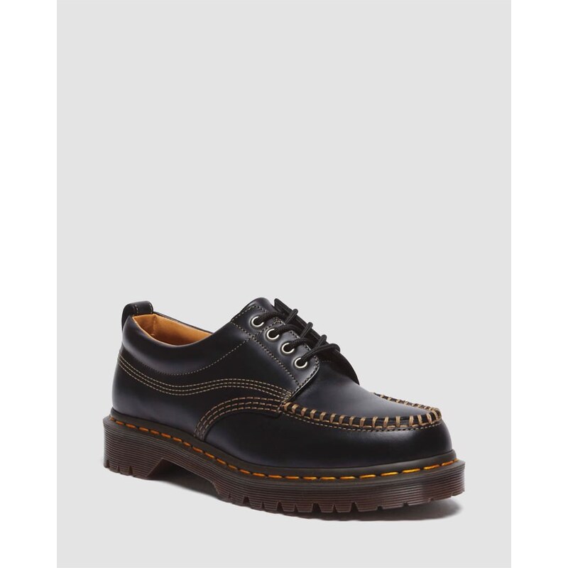 Dr Martens Unisex Lowell contrast stitch shoe in black