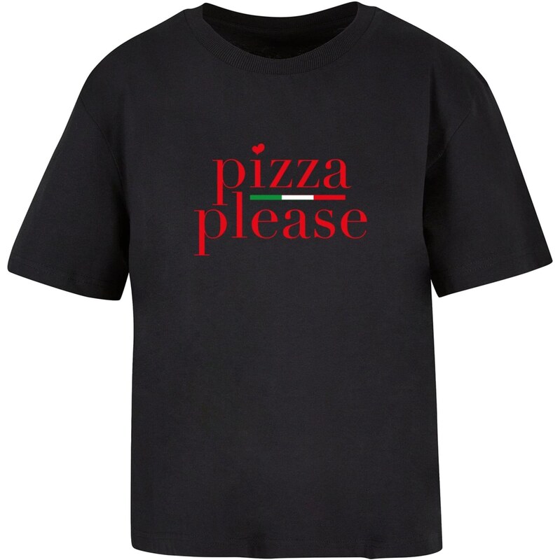 Miss Tee Tričko Pizza Please zelená / červená / černá / bílá 112169909
