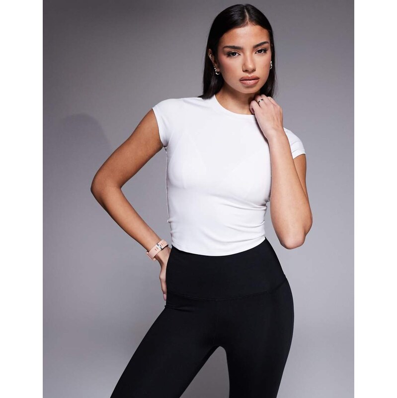 4505 cap sleeve performance baby t-shirt in white 112173741