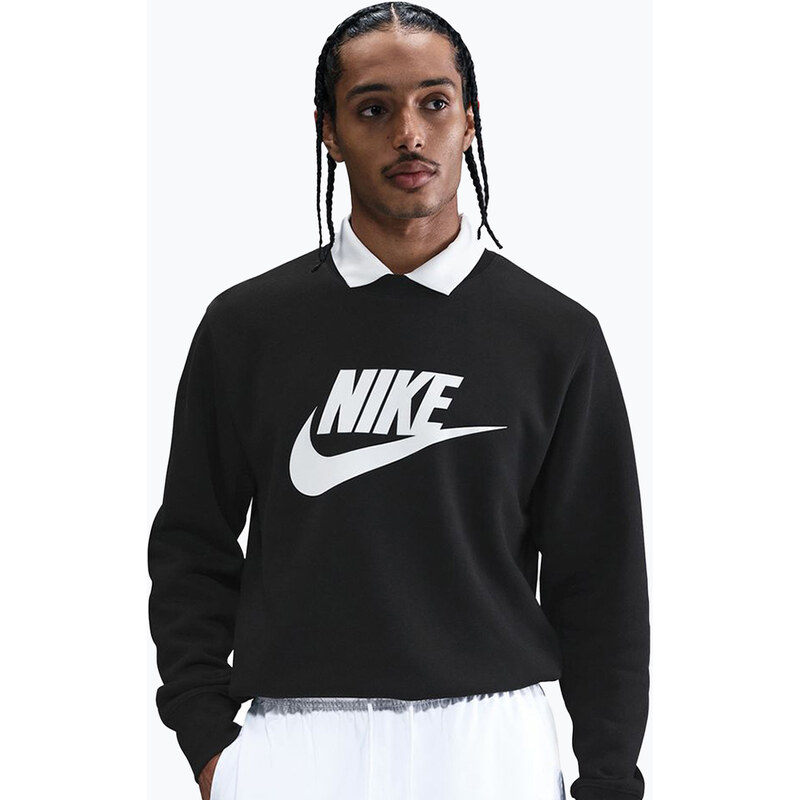 Pánská mikina Nike Sportswear Club Graphic Fleece Crew black