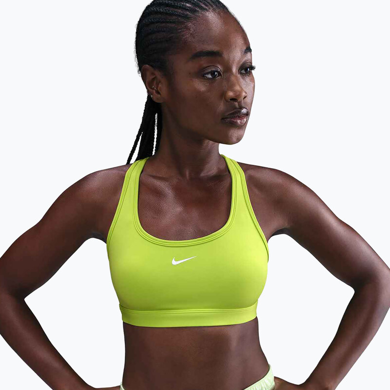 Tréninková podprsenka Nike Swoosh Light Support cyber/white