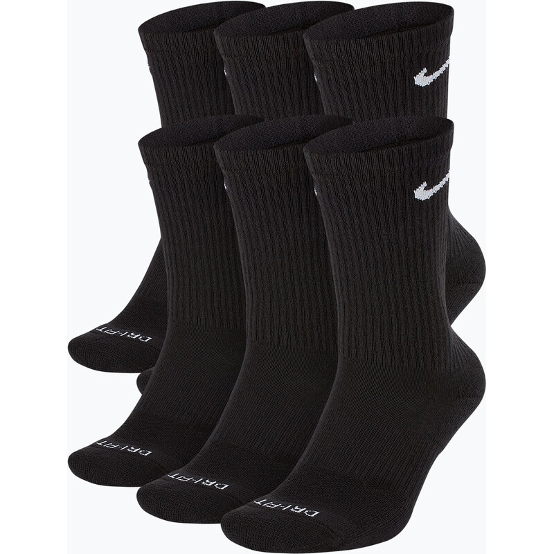 Pánské ponožky Nike Everyday Plus Cushioned Crew 6 pairs black