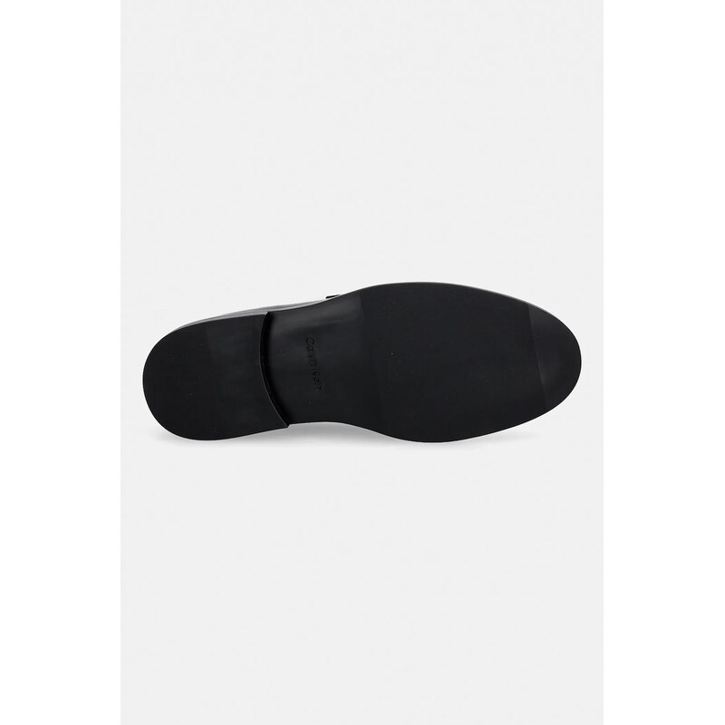 Kožené mokasíny Calvin Klein ESS RUBBER PENNY LOAFER POL LTH