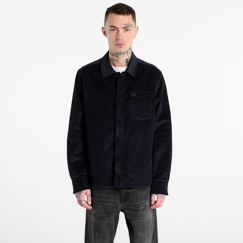 Košile FRED PERRY Corduroy Overshirt Navy XL