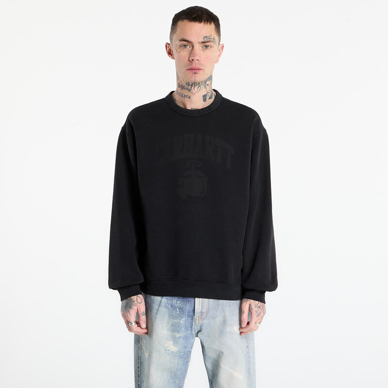 Mikina Carhartt WIP Faded Pond Corps Sweat UNISEX Black S