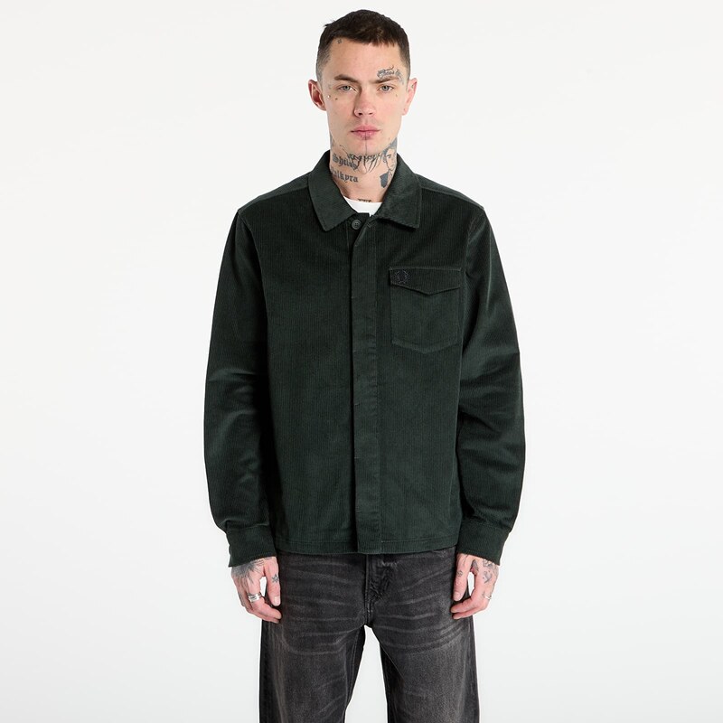 Košile FRED PERRY Corduroy Overshirt Court Green XL
