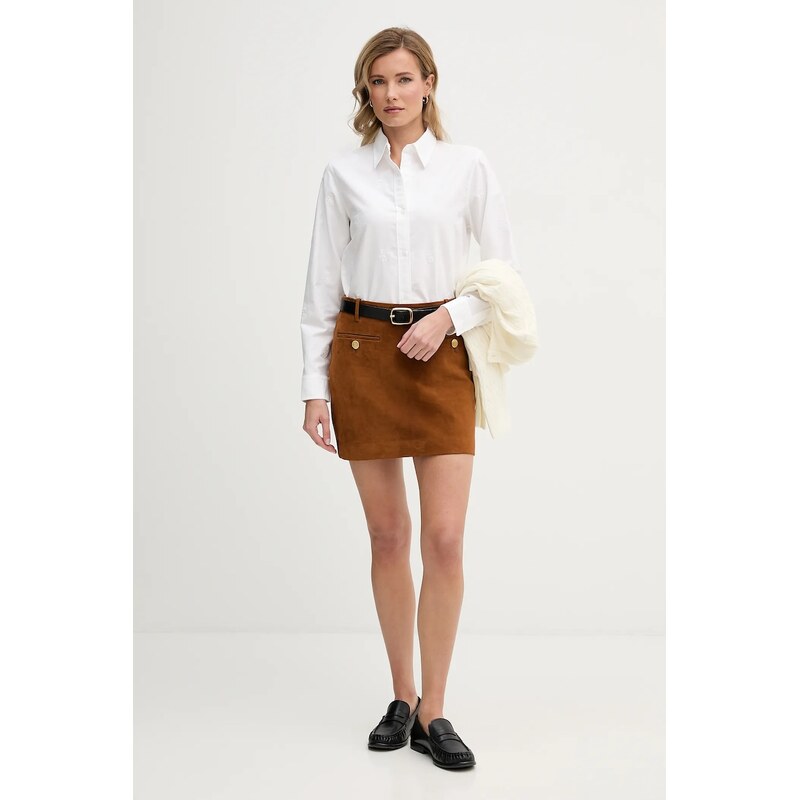 Semišová sukně Tommy Hilfiger