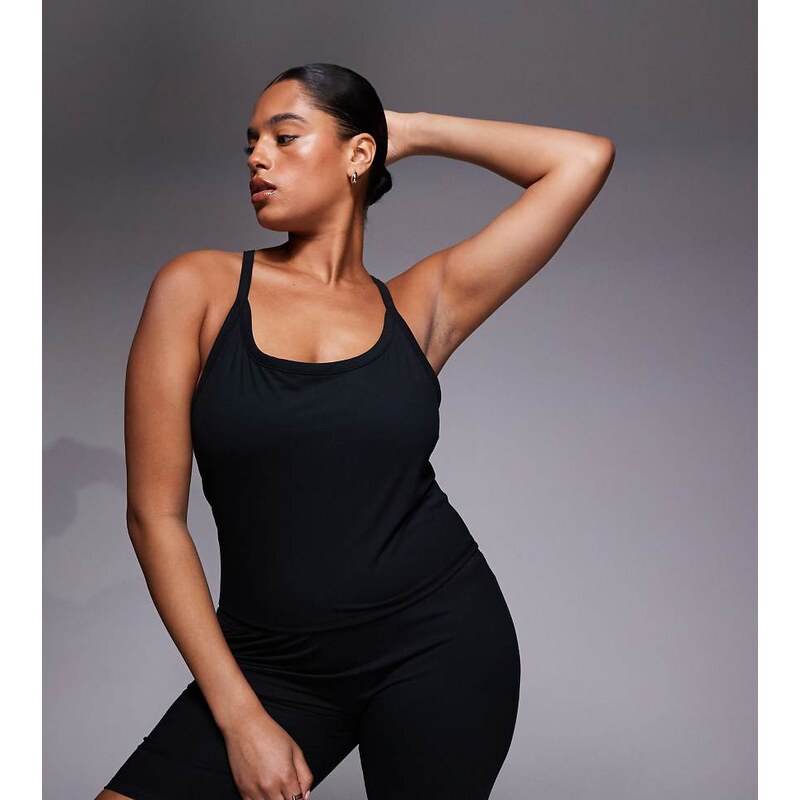 4505 Curve Icon soft touch yoga cami with inner bra and adjustable 115516265