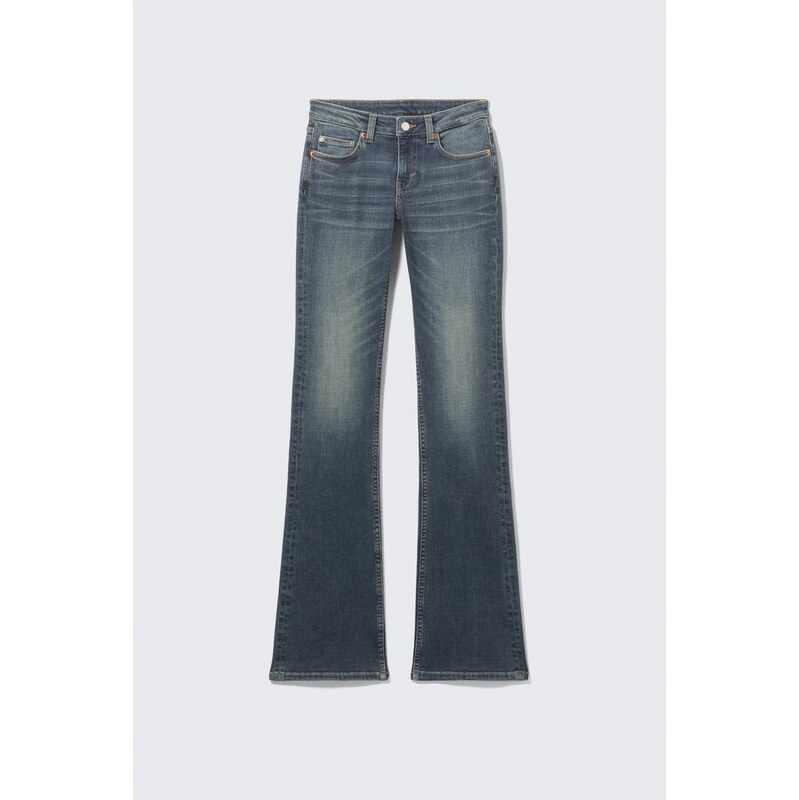 H&M - Luna nízké skinny bootcut džíny - modrá 112192262