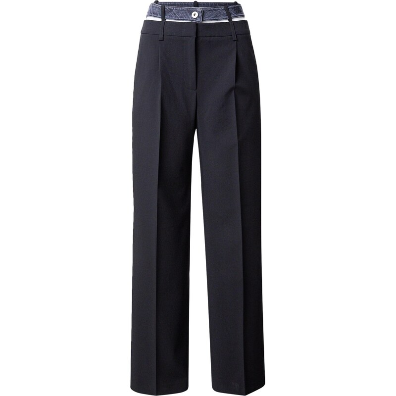 KARL LAGERFELD JEANS Kalhoty s puky černá