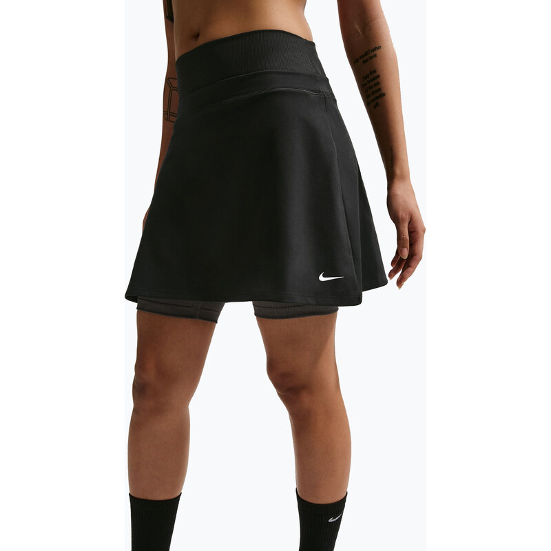 Tenisová sukně Nike One Dri-Fit black/thunder grey/white