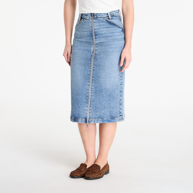 Sukně Calvin Klein Jeans Denim Zip Front Skirt Blue 25 112184795