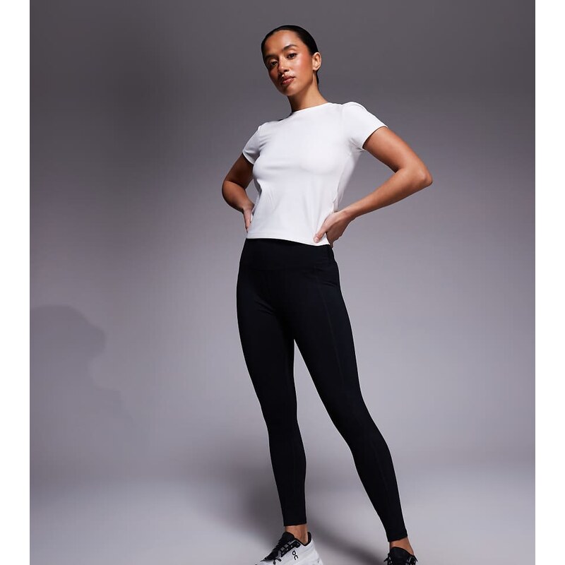 4505 Petite Icon active tie waist run legging with phone pocket