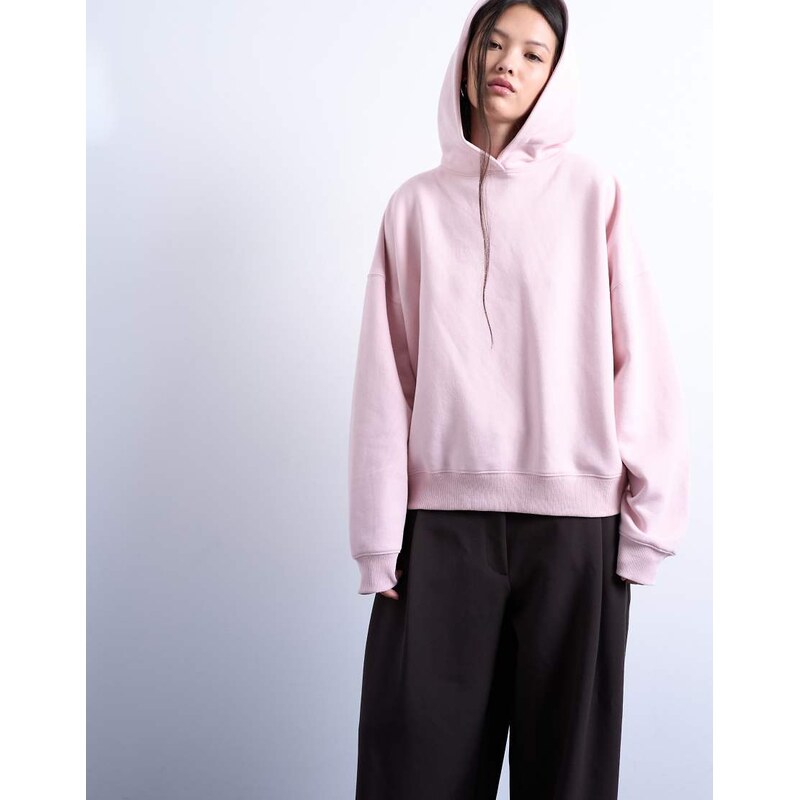 Topshop ultimate hoodie in light pink