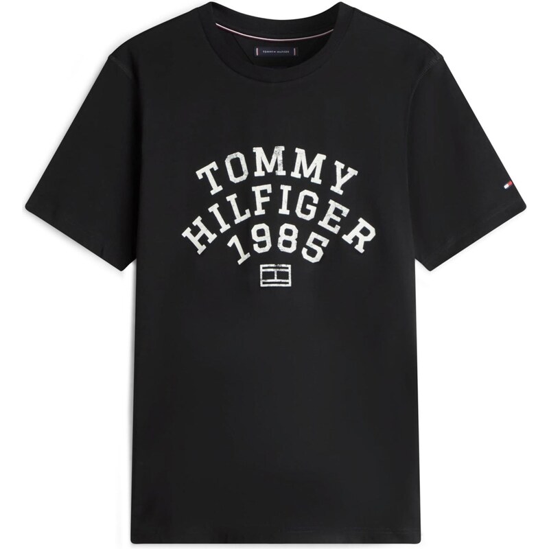 TOMMY HILFIGER Tričko ARCH béžová / bílá
