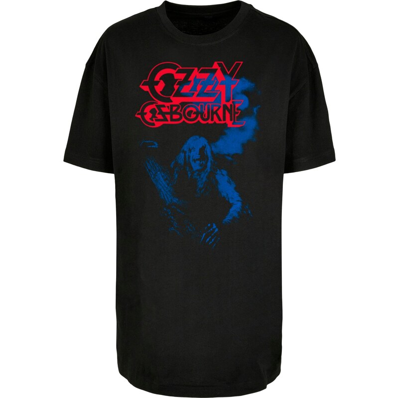 Merchcode Tričko Ozzy Osbourne - Bark At The Moon modrá / červená / 112186778