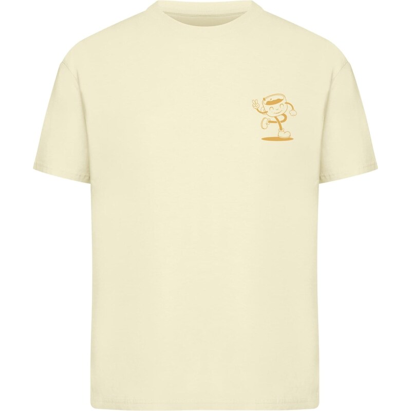 Merchcode Tričko Espresso světle žlutá / oranžová