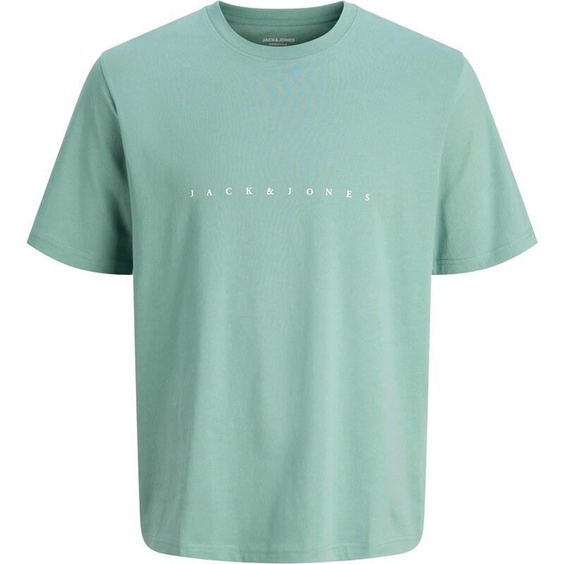 JACK & JONES Tričko JJEStar tyrkysová / bílá