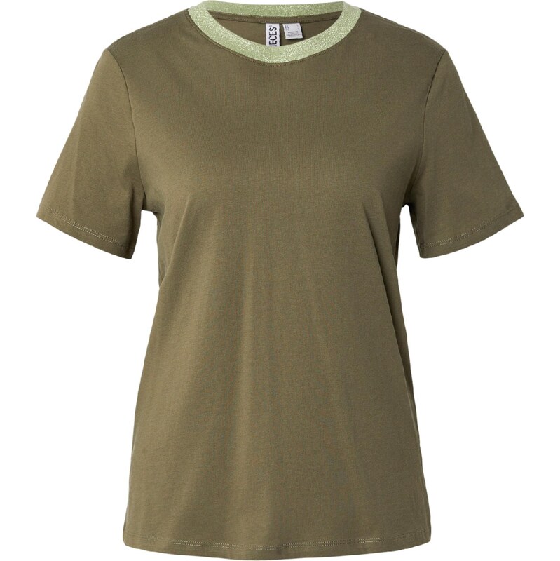 PIECES Tričko PCRIA khaki
