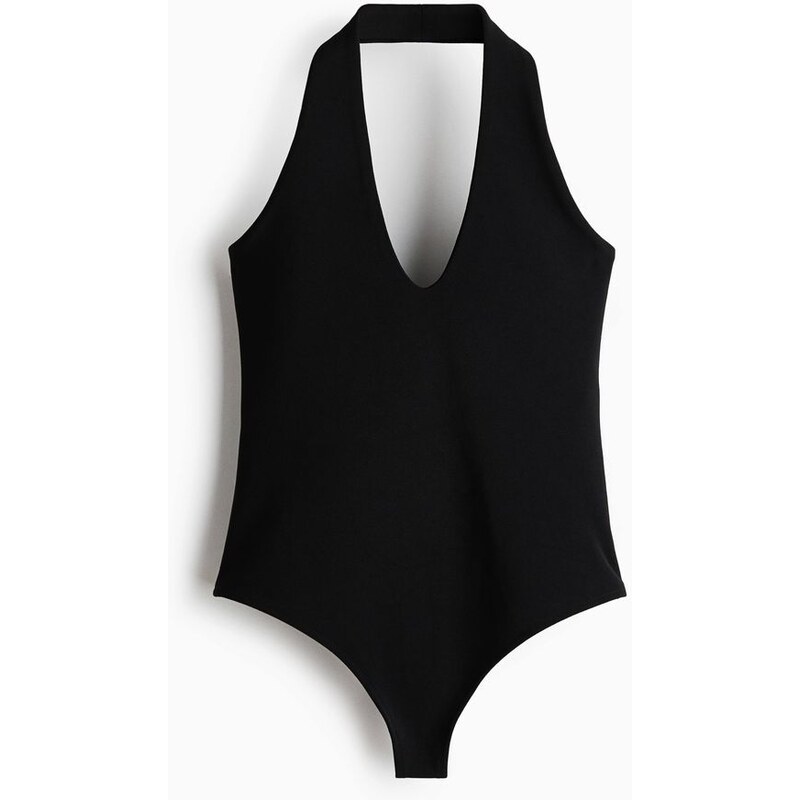 H&M - Body halterneck thong - černá 112191368