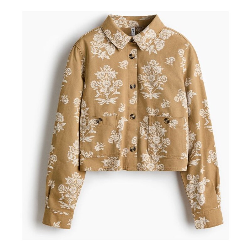 H&M - Košile utility z bavlněného kepru - béžová 112191378