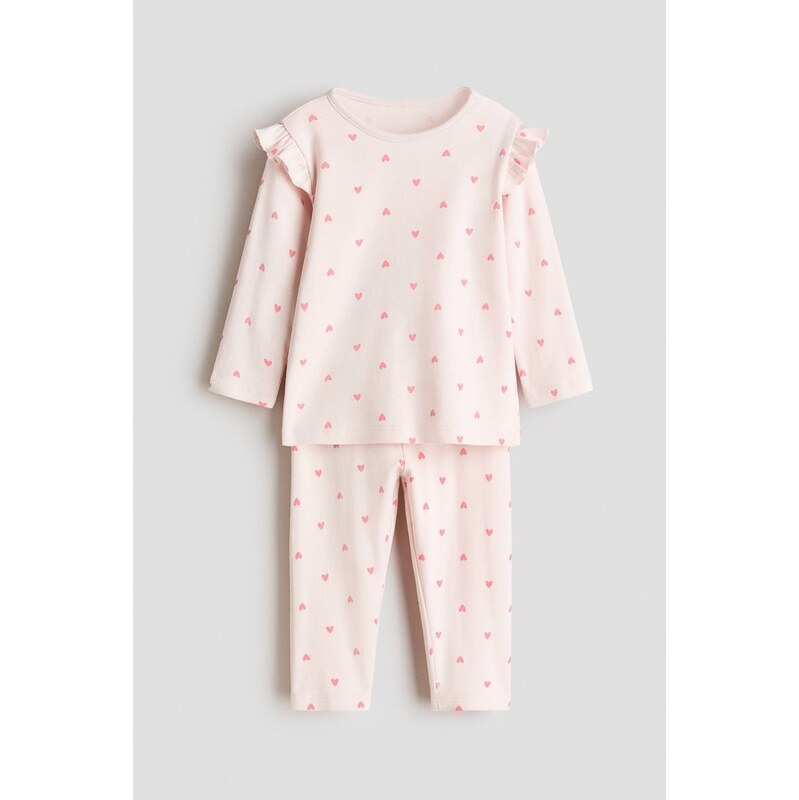 H&M - Bavlněné pyžamos potiskem - růžová 112191482