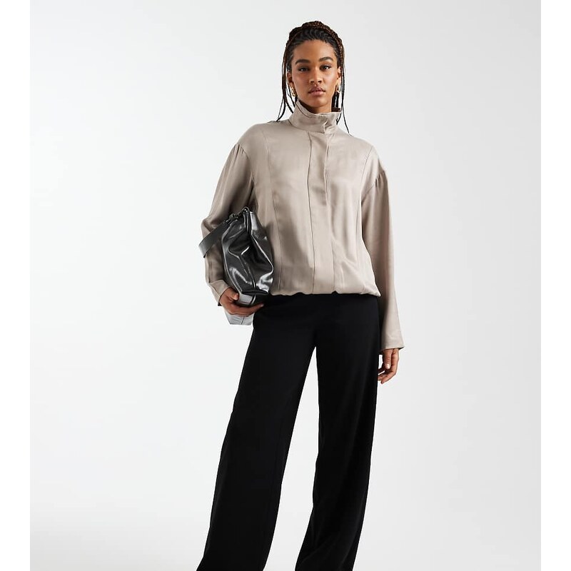 Vero Moda Tall loose pull on trousers in black