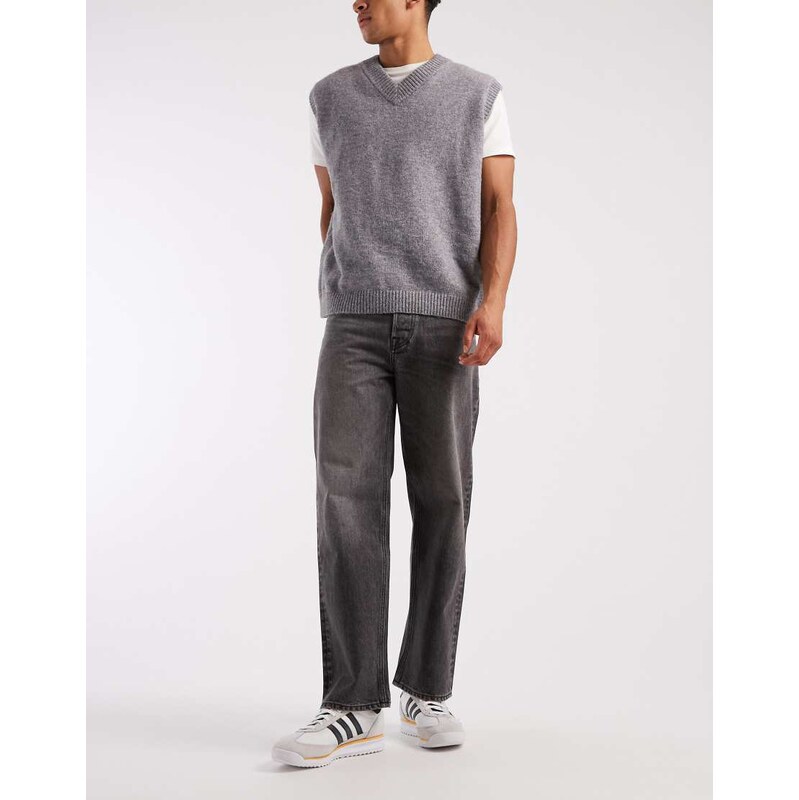 Jack & Jones Eddie loose fit jeans in washed black