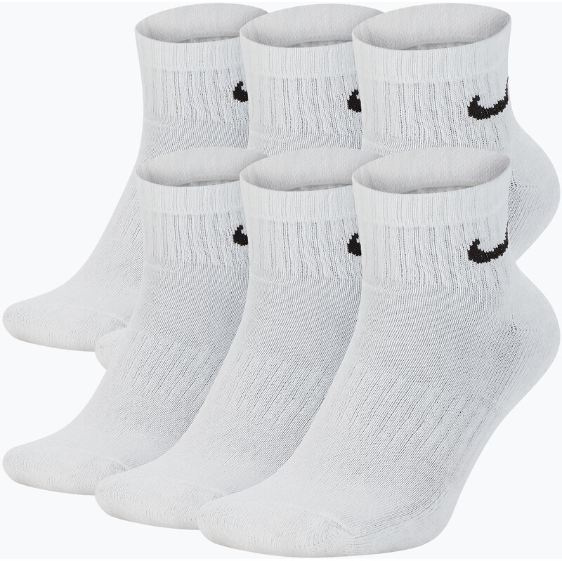 Ponožky Nike Everyday Cushioned 6 párů white/black