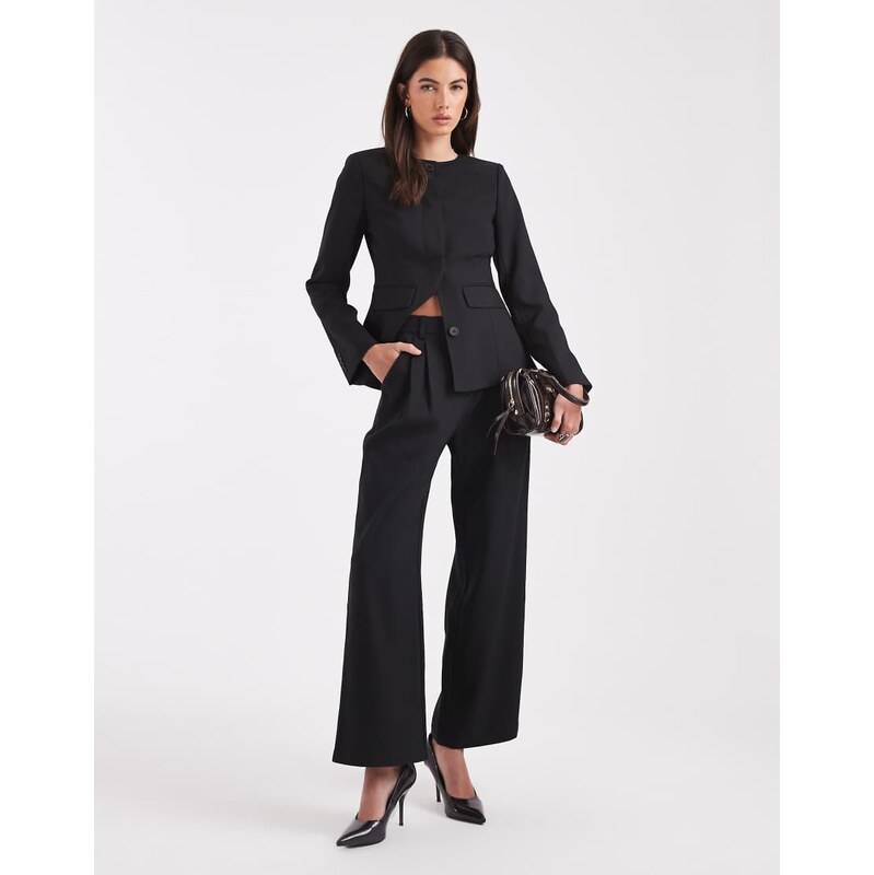 4th & Reckless tailored pleat front straight leg trouser co-ord in 115640273