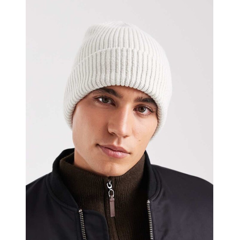 Hollister classic beanie in white