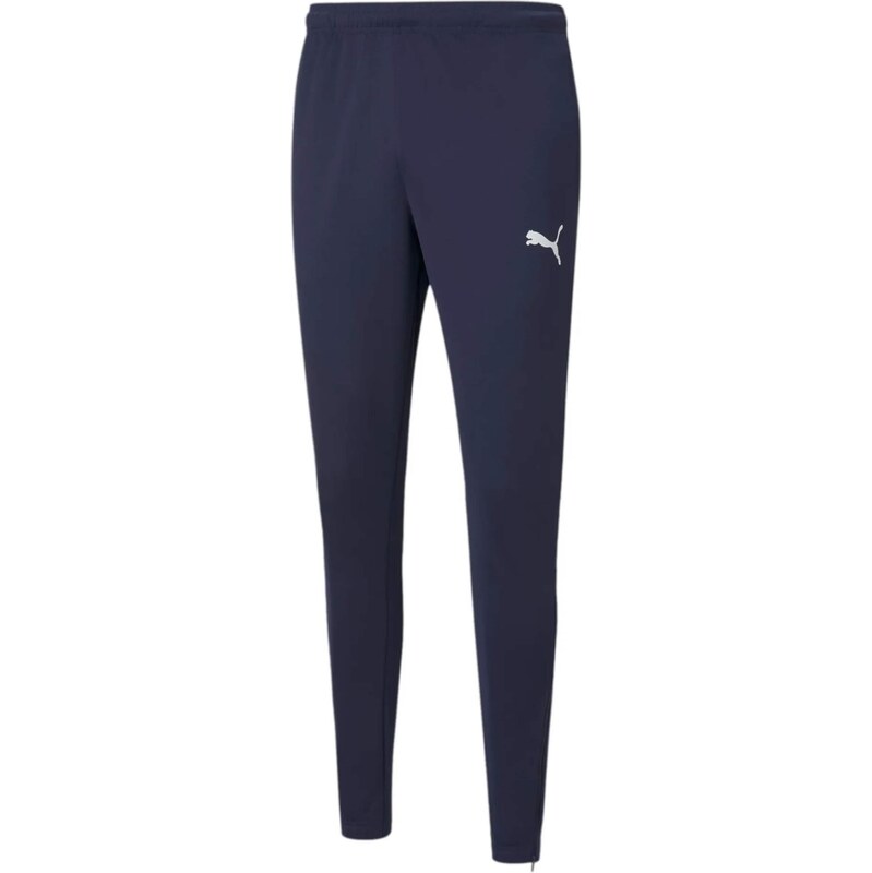 PUMA Sportovní kalhoty Team Rise námořnická modř / bílá