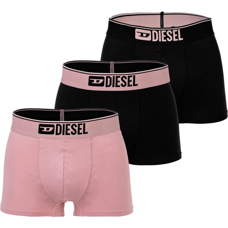 DIESEL Boxerky Damien světle růžová / černá