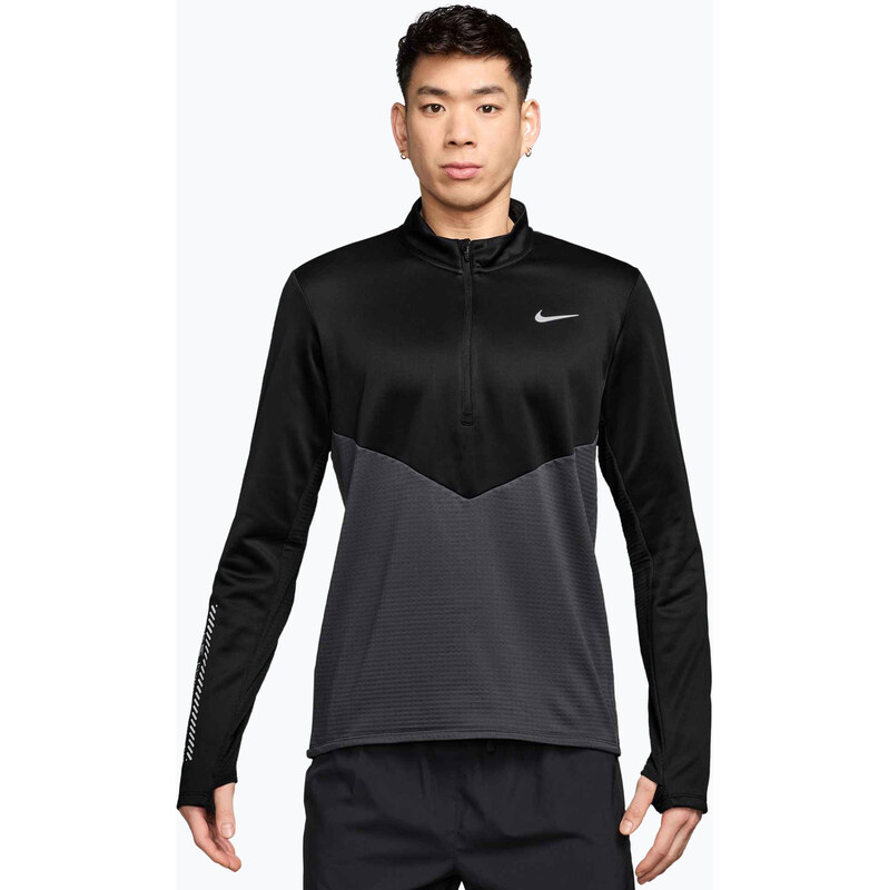 Pánská běžecká mikina Nike Pacer Winterized 1/2 Zip anthracite