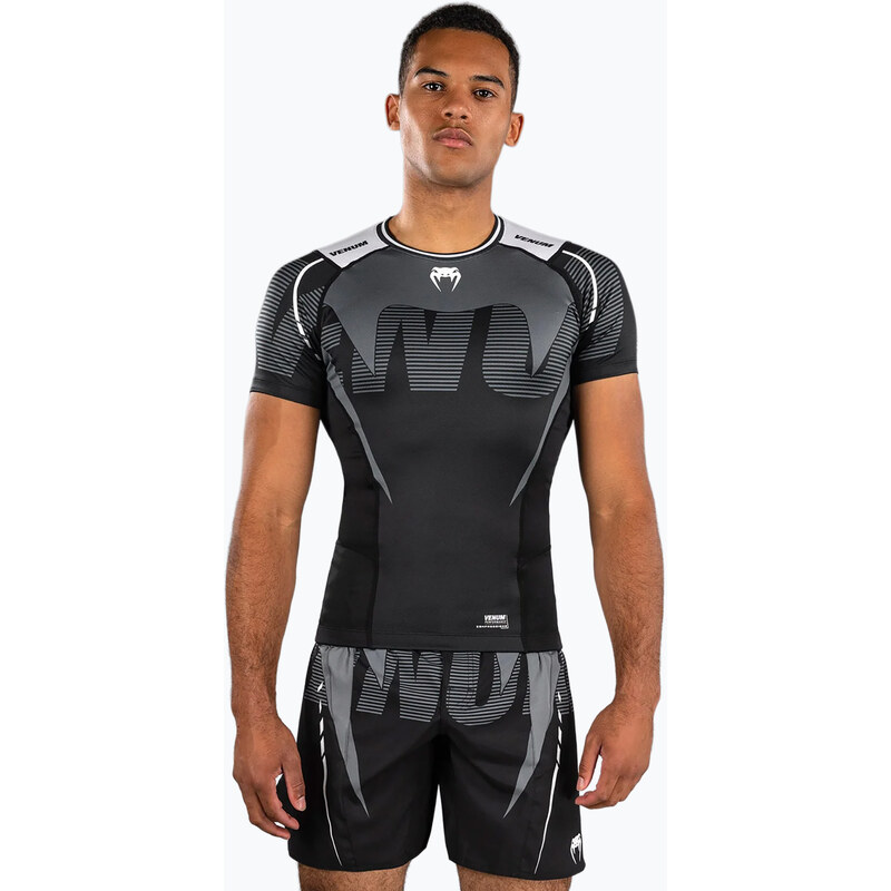 Pánský rashguard Venum Adrenaline Rashguard black/silver grey