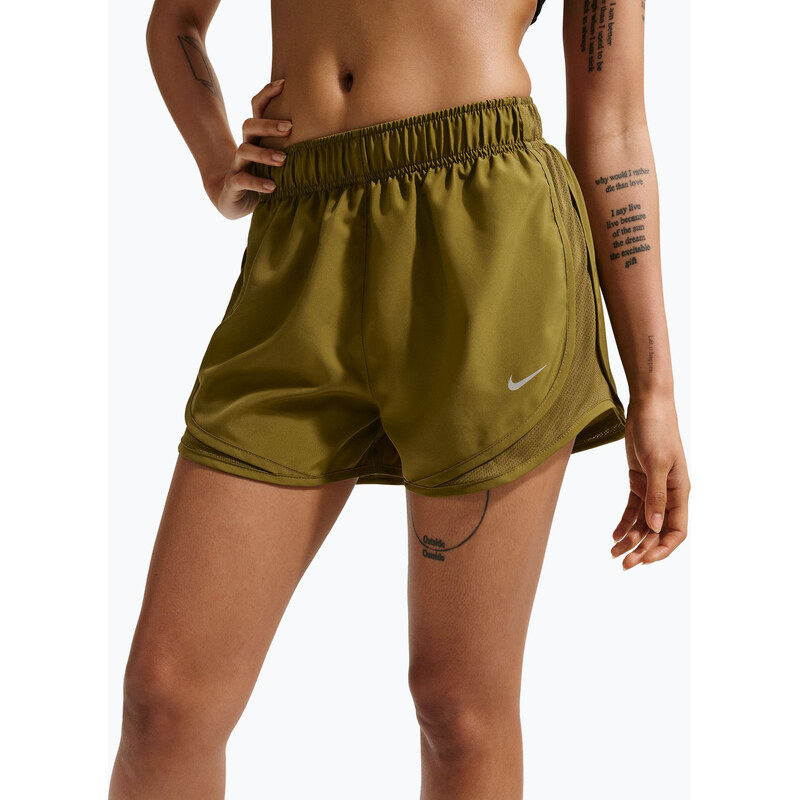 Dámské běžecké šortky Nike Tempo Dri-Fit Mid-Rise olive flak