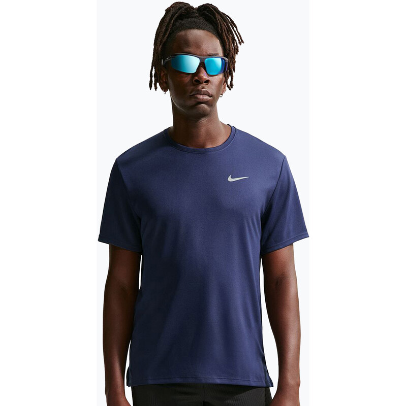 Pánské běžecké tričko Nike Miler Dri-Fit UV midnight navy