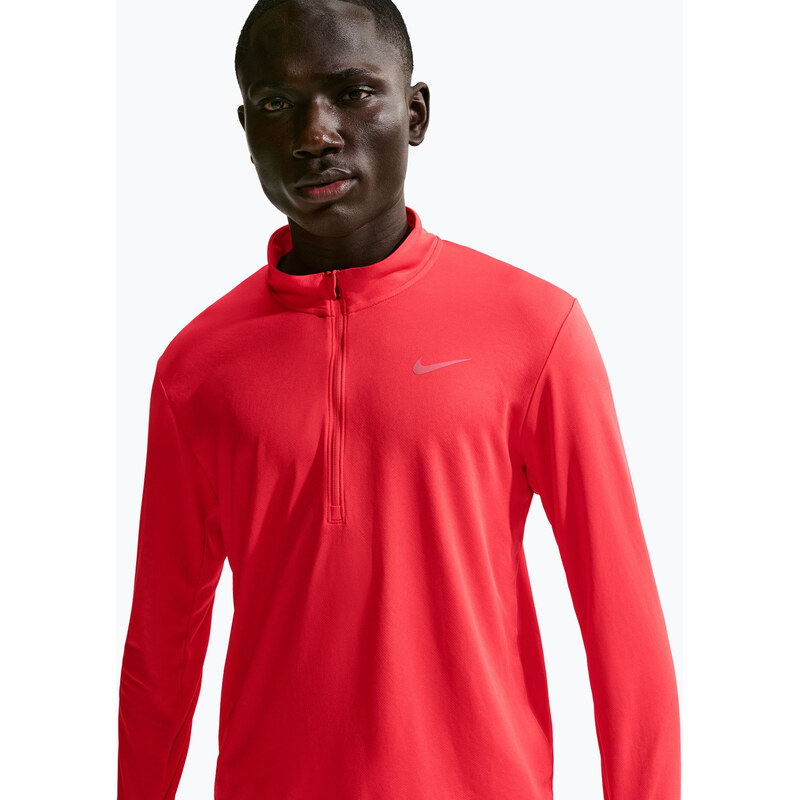 Pánská běžecká mikina Nike Pacer Dri-Fit 1/2 Zip light crimson