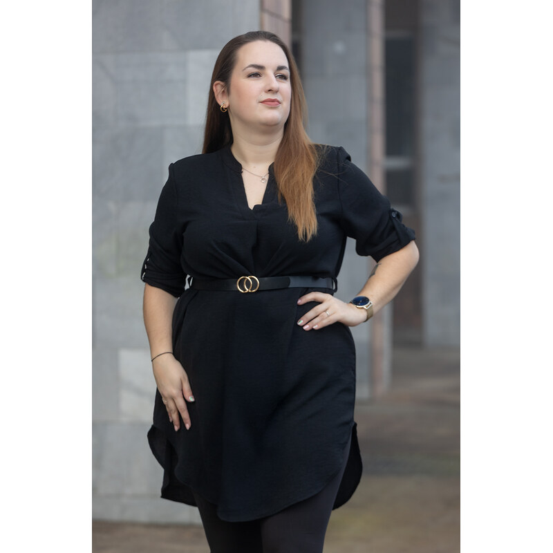 Italy fashion Košile LEJLA Barva: Černá, Velikost: UNI: L-3XL