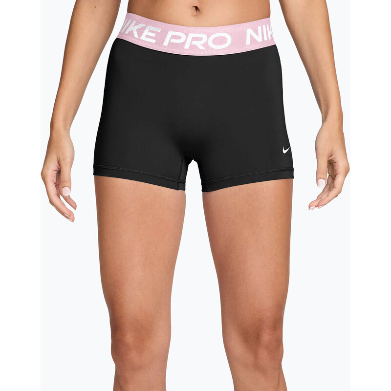 Dámské šortky Nike Pro Mid-Rise Biker 3 black/pink foam/white
