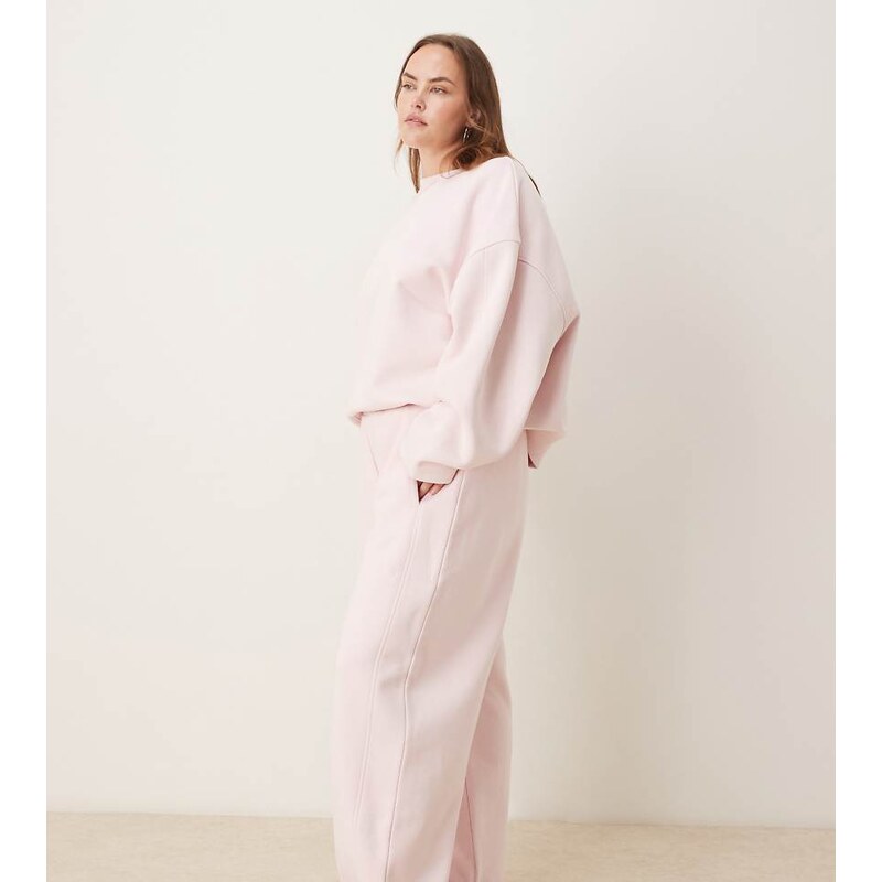 ASOS Curve ASOS DESIGN Curve premium 500gsm seamed barrel leg jogger 115515355