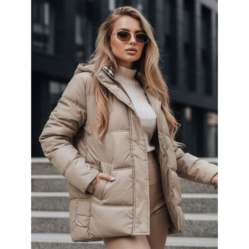 BASIC Béžová prošívaná bunda HIMES 100402890