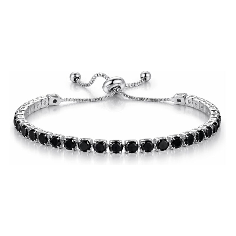 Sisi Jewelry Náramek Swarovski Elements Cianoti Silver Black 112216775