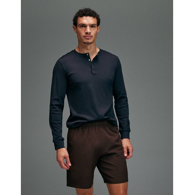 4505 slim fit quick dry engineered rib long sleeve henley in