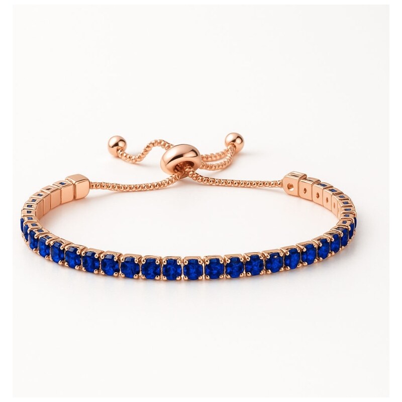 Sisi Jewelry Náramek Swarovski Elements Cianoti Rose Sapphire 112216778